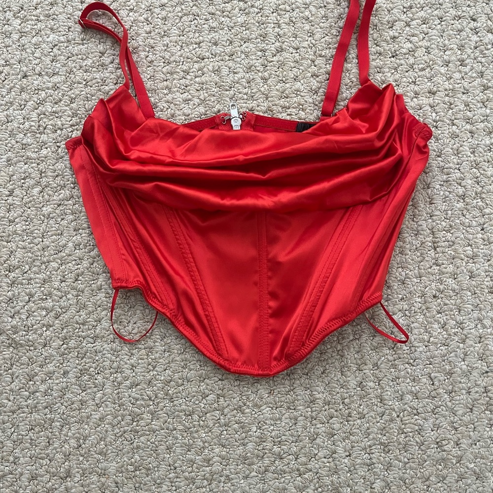 Red Urban Outfitters Corset Top